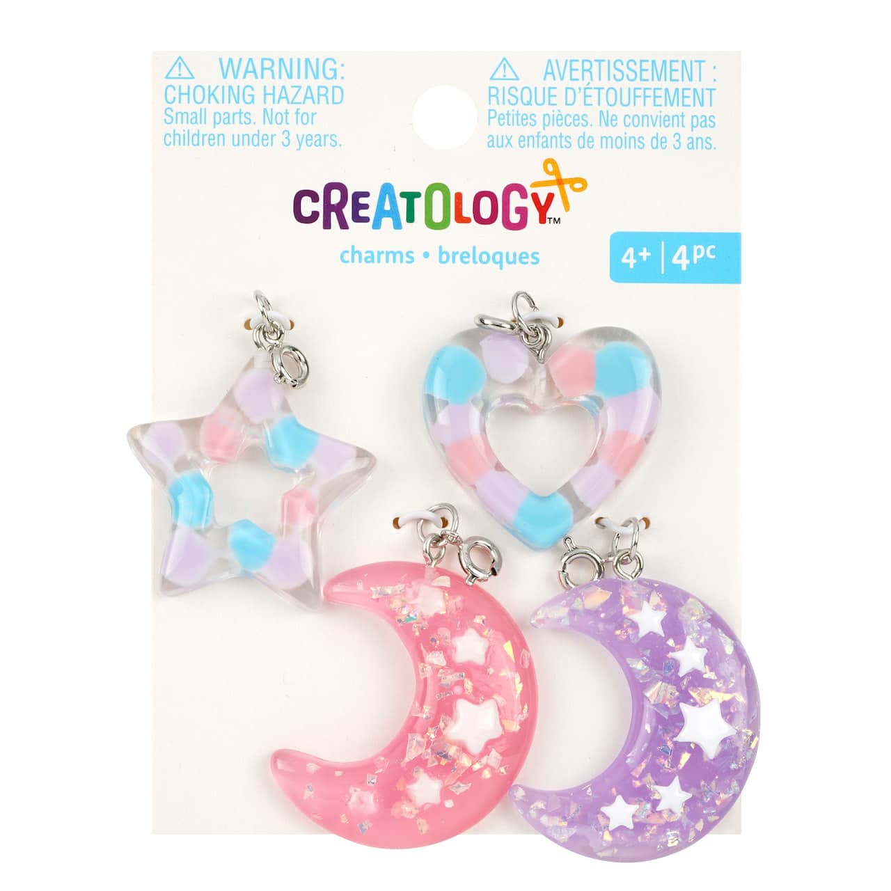 12 Pack: Star, Moon & Heart Charm Set by Creatology™